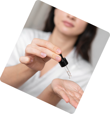 Preparing eye drops before the procedure