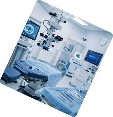 Operating room prepared for surgery